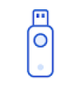 With USB
